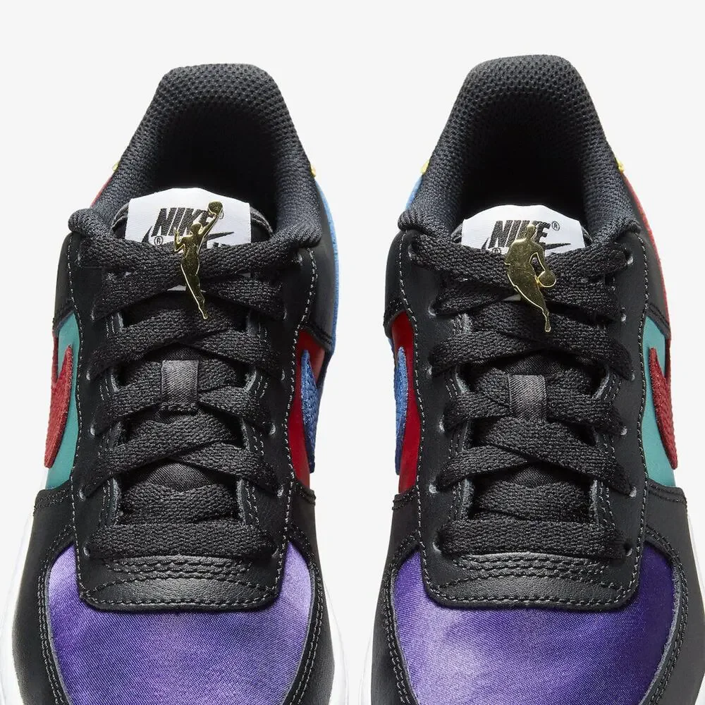 Nike Air Force 1 LV8 EMB NBA WNBA Black Teal DN4178 001 - SIZE 6Y / 7.5 WOMENS - Picture 7 of 13
